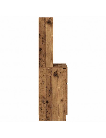 Comodino Legno Antico 39x35x125 cm in Legno Multistrato