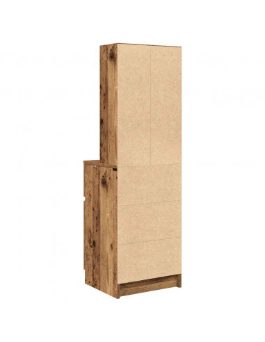 Comodino Legno Antico 39x35x125 cm in Legno Multistrato