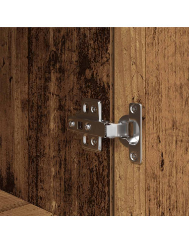 Comodino Legno Antico 39x35x65 cm in Legno Multistrato