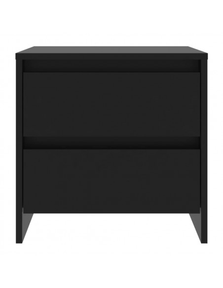 Comodino Nero 45x34,5x44,5 cm in Truciolato