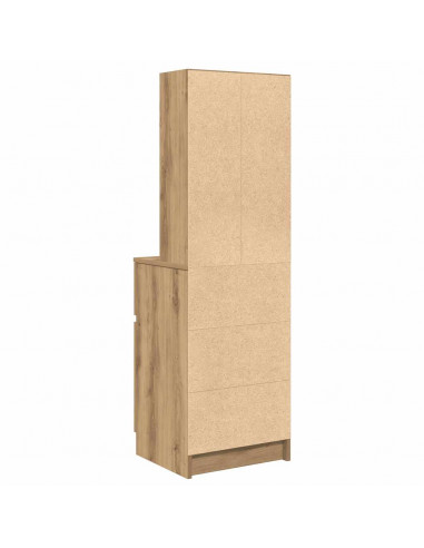 Comodino Rovere Artigianale 39x35x125 cm in Legno Multistrato