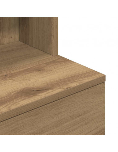Comodino Rovere Artigianale 39x35x125 cm in Legno Multistrato