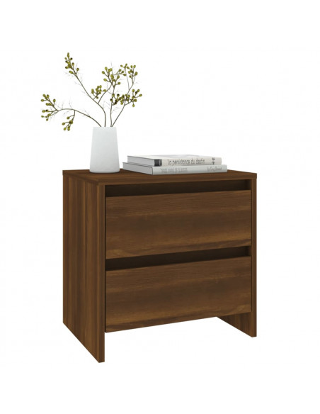 Comodino Rovere Marrone 45x34,5x44,5 cm in Truciolato