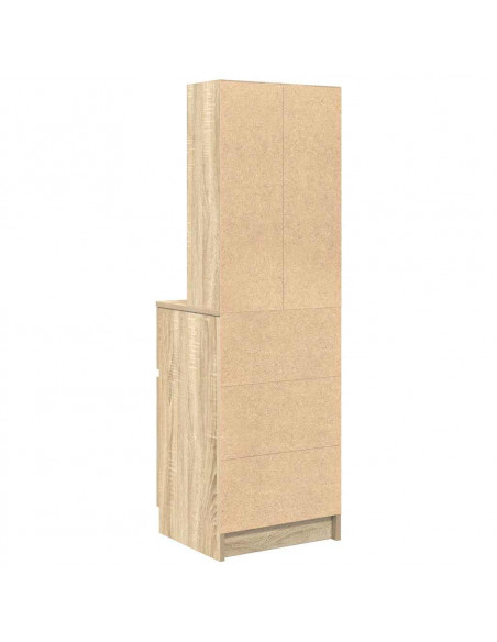 Comodino Rovere Sonoma 39x35x125 cm in Legno Multistrato
