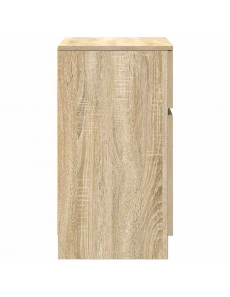 Comodino Rovere Sonoma 39x35x65 cm in Legno Multistrato