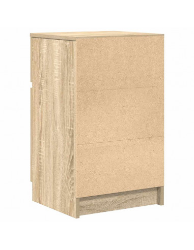 Comodino Rovere Sonoma 39x35x65 cm in Legno Multistrato