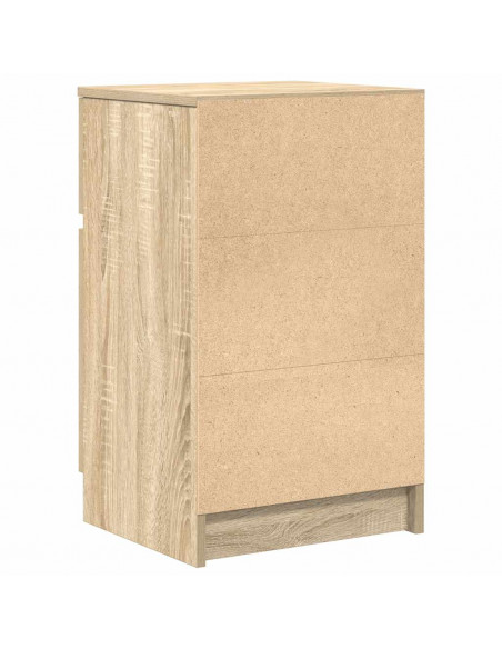 Comodino Rovere Sonoma 39x35x65 cm in Legno Multistrato