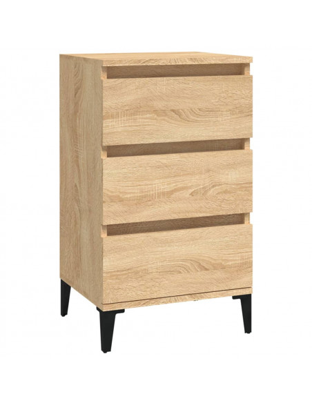 Comodino Rovere Sonoma 40x35x70 cm in Legno Multistrato