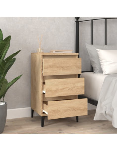 Comodino Rovere Sonoma 40x35x70 cm in Legno Multistrato 2
