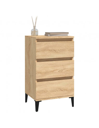 Comodino Rovere Sonoma 40x35x70 cm in Legno Multistrato