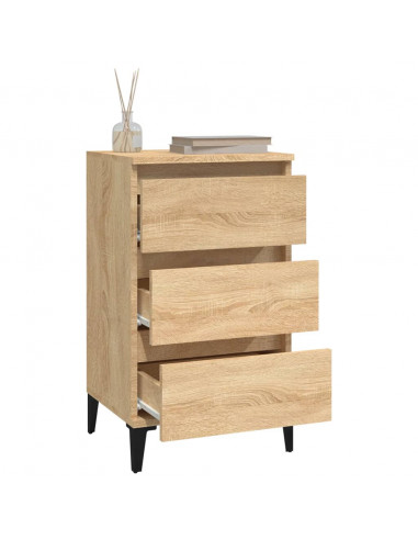 Comodino Rovere Sonoma 40x35x70 cm in Legno Multistrato