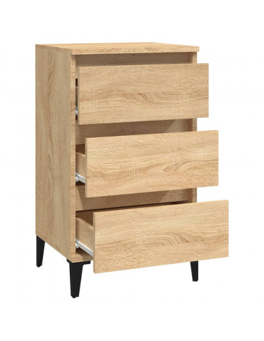 Comodino Rovere Sonoma 40x35x70 cm in Legno Multistrato