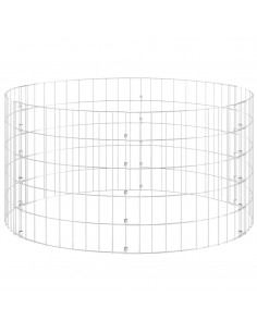 Compostiera da Giardino Ø100x50 cm in Acciaio Zincato