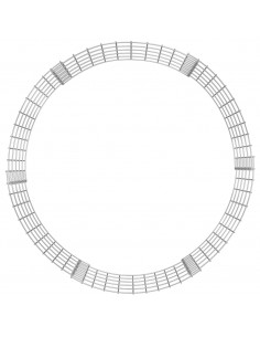 Compostiera da Giardino Ø100x50 cm in Acciaio Zincato 2