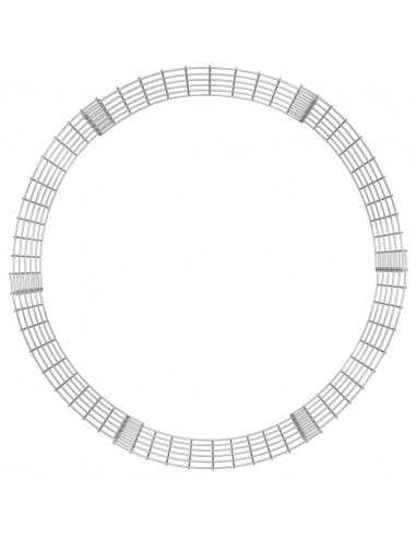 Compostiera da Giardino Ø100x50 cm in Acciaio Zincato