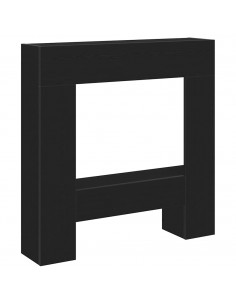 Cornice per Camino Rovere Nero 81x18x82 cm in Truciolato