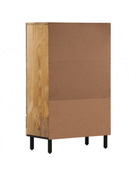 Credenza 60x33x110 cm in Legno Massello di Mango
