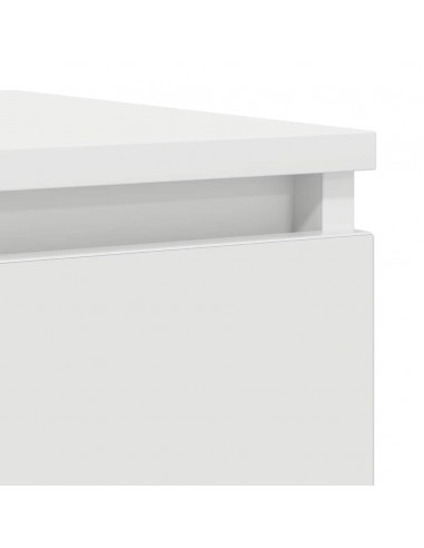 Credenza Bianca 100x35x76 cm in Legno Multistrato