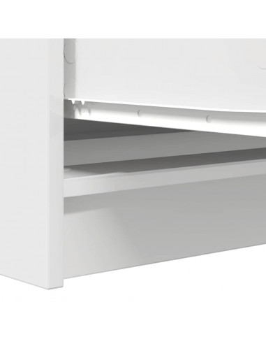 Credenza Bianca 100x35x76 cm in Legno Multistrato