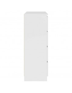 Credenza Bianca 100x35x99 cm in Legno Multistrato