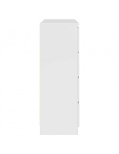 Credenza Bianca 100x35x99 cm in Legno Multistrato