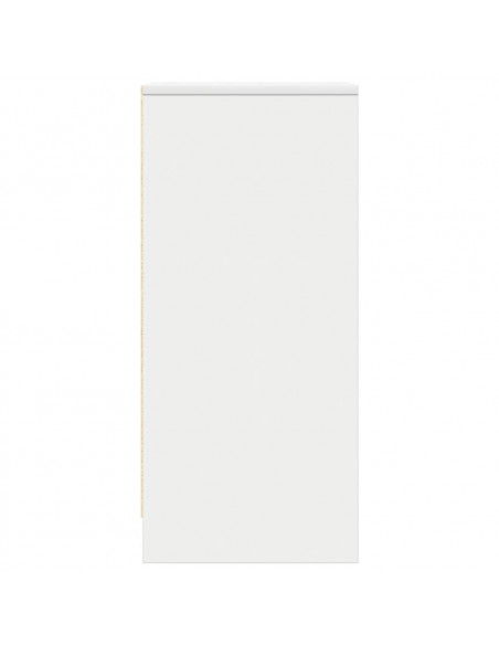 Credenza Bianca 29,5x34x76 cm in Legno Multistrato