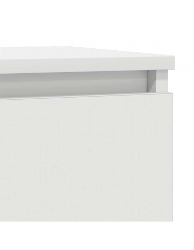 Credenza Bianca 29,5x34x76 cm in Legno Multistrato