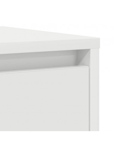 Credenza Bianca 29,5x34x76 cm in Legno Multistrato