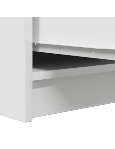 Credenza Bianca 29,5x34x76 cm in Legno Multistrato