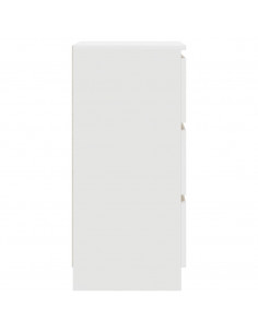 Credenza Bianca 37,5x35x76 cm in Legno Multistrato