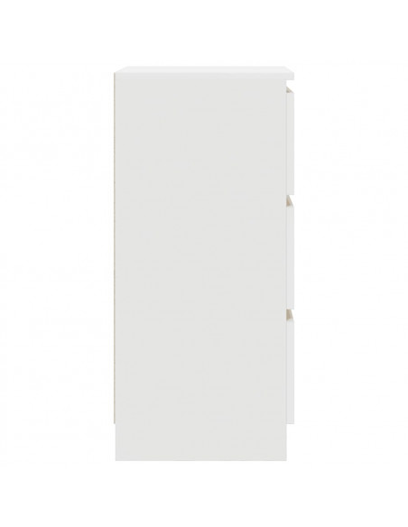 Credenza Bianca 37,5x35x76 cm in Legno Multistrato
