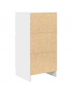 Credenza Bianca 37,5x35x76 cm in Legno Multistrato 2