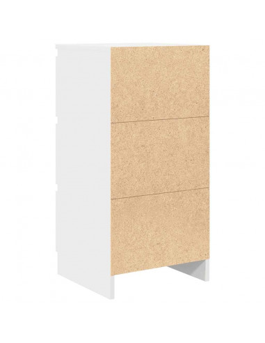 Credenza Bianca 37,5x35x76 cm in Legno Multistrato