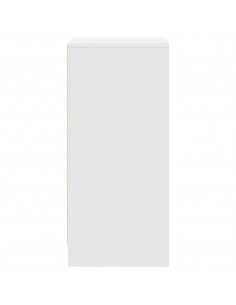 Credenza Bianca 37,5x35x99 cm in Legno Multistrato