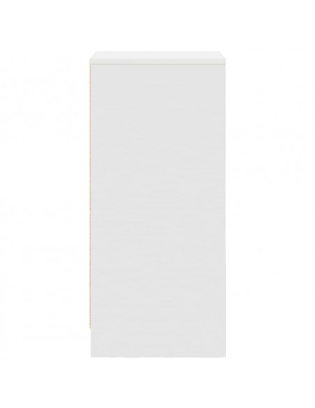 Credenza Bianca 37,5x35x99 cm in Legno Multistrato
