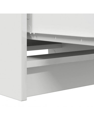 Credenza Bianca 37,5x35x99 cm in Legno Multistrato