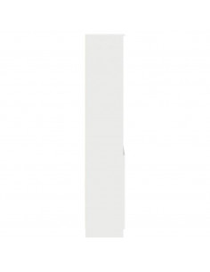 Credenza Bianca 50x35x180 cm in Legno Multistrato