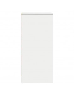 Credenza Bianca 57x34x76 cm in Legno Multistrato