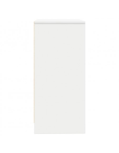 Credenza Bianca 57x34x76 cm in Legno Multistrato