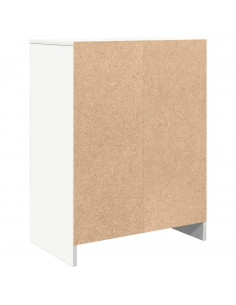 Credenza Bianca 57x34x76 cm in Legno Multistrato 2