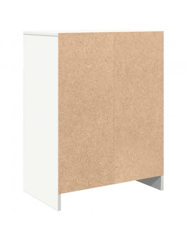 Credenza Bianca 57x34x76 cm in Legno Multistrato