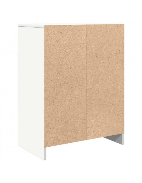 Credenza Bianca 57x34x76 cm in Legno Multistrato