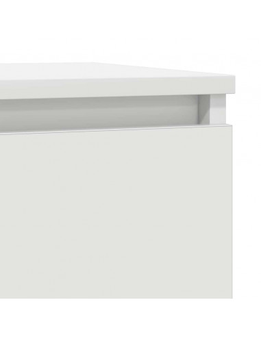 Credenza Bianca 57x34x76 cm in Legno Multistrato
