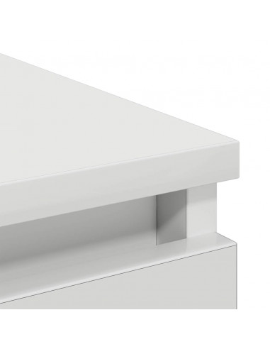 Credenza Bianca 80x35x76 cm in Legno Multistrato