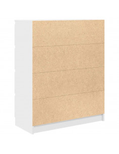 Credenza Bianca 80x35x99 cm in Legno Multistrato 2