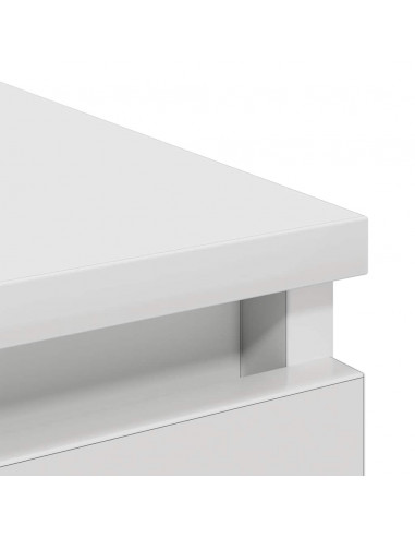 Credenza Bianca 80x35x99 cm in Legno Multistrato