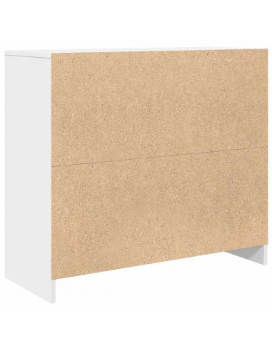 Credenza Bianca 85x34x76 cm in Legno Multistrato