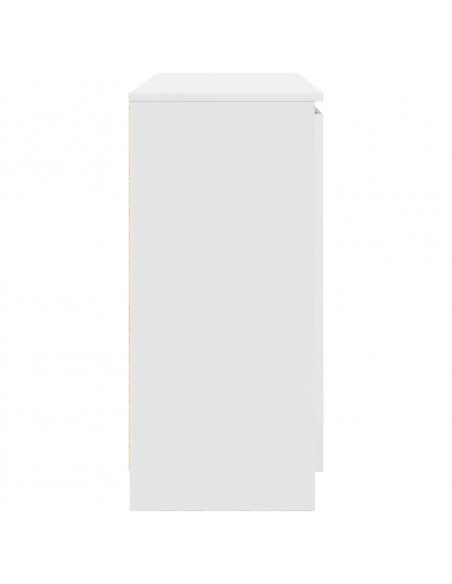 Credenza con Cassetti Bianco 100,5x35x76cm in Legno Multistrato