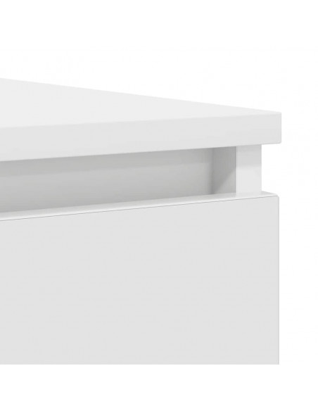 Credenza con Cassetti Bianco 100,5x35x76cm in Legno Multistrato