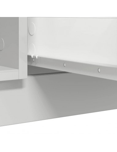 Credenza con Cassetti Bianco 100,5x35x76cm in Legno Multistrato